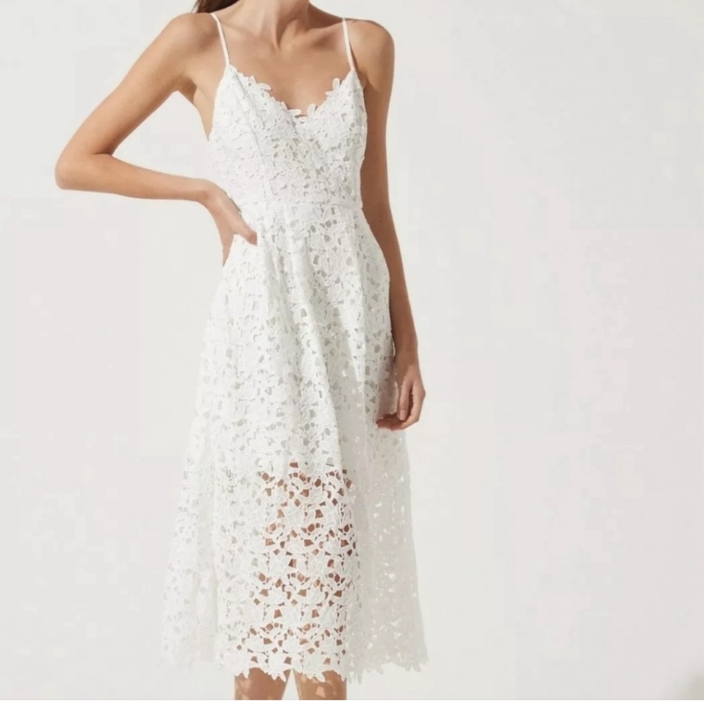 Astr the label white lace dress